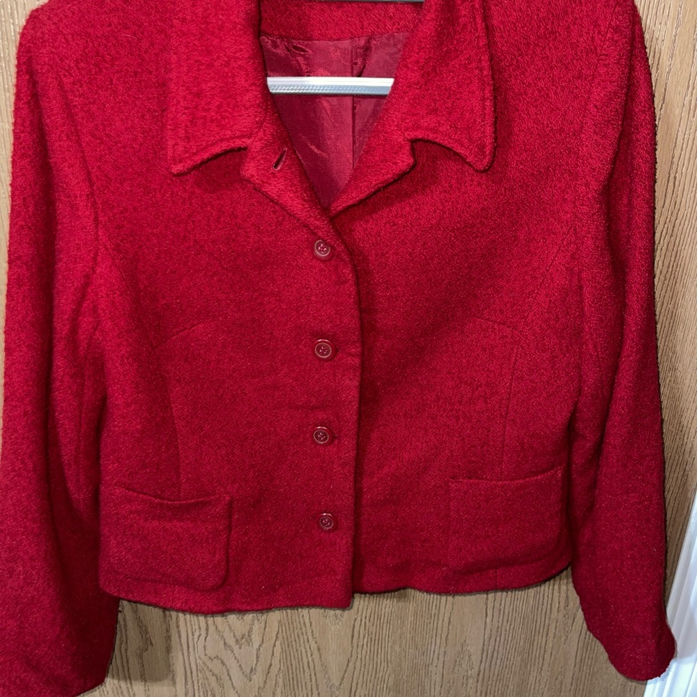 RED Kate Hill women’s 2 piece wool suit - Size 14 - Picture 2 of 7
